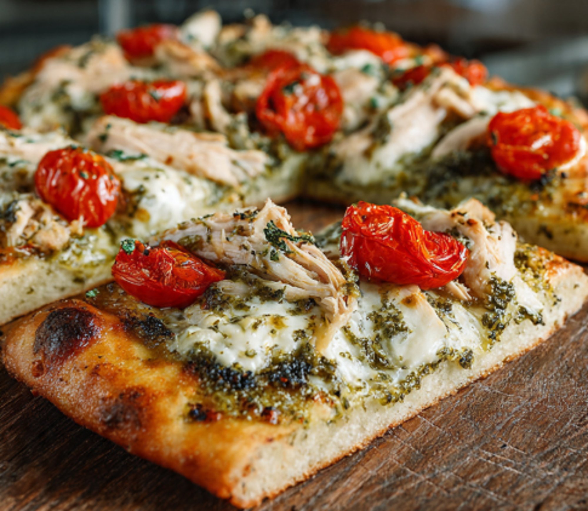 Chicken Pesto Flatbread