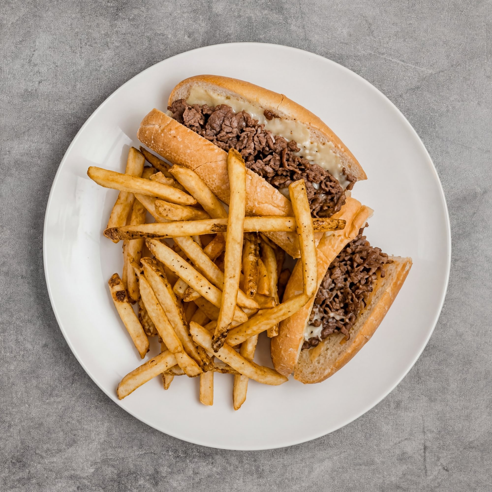 Cheesesteak, Fries & Soda Lunch