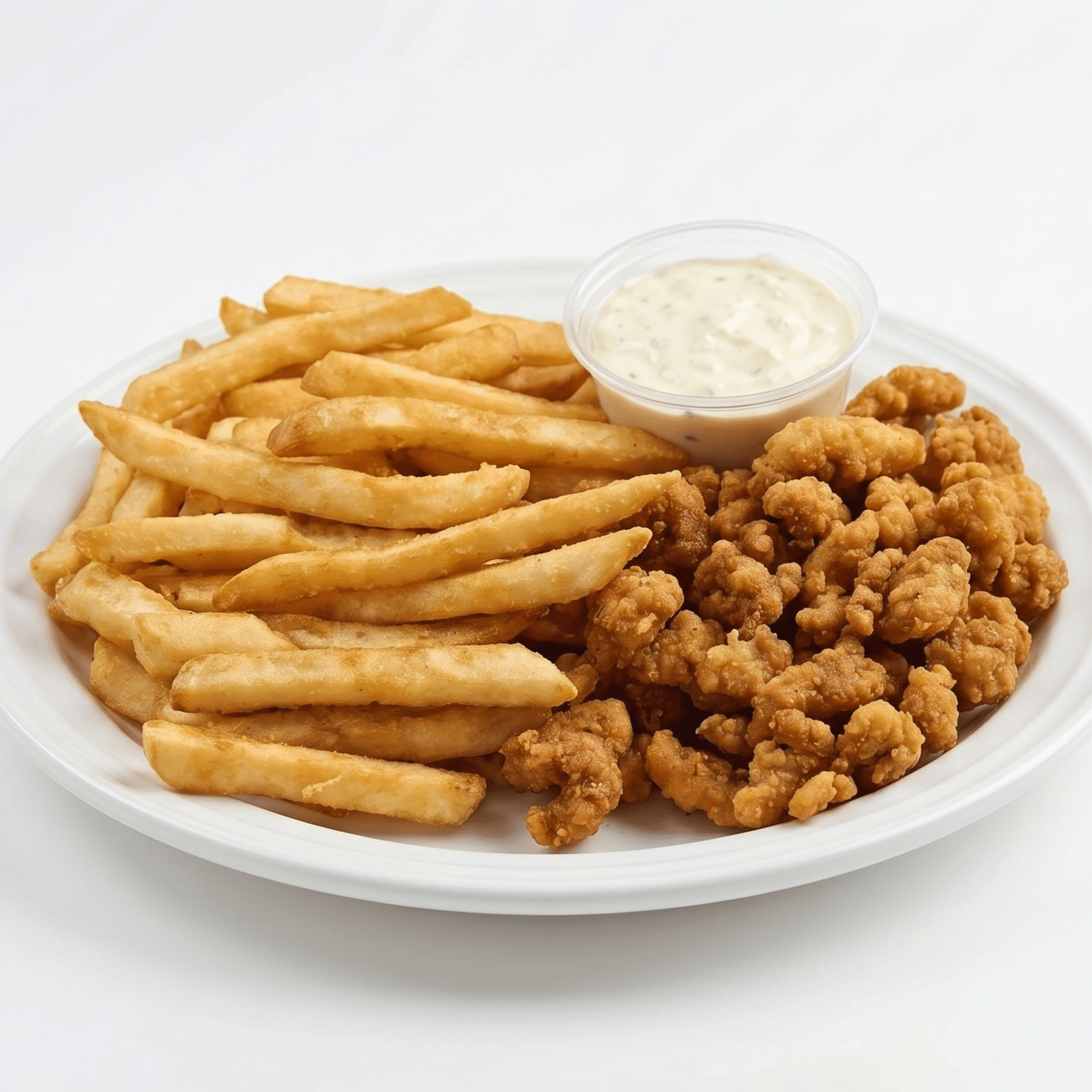 Fried Clams with French Fries