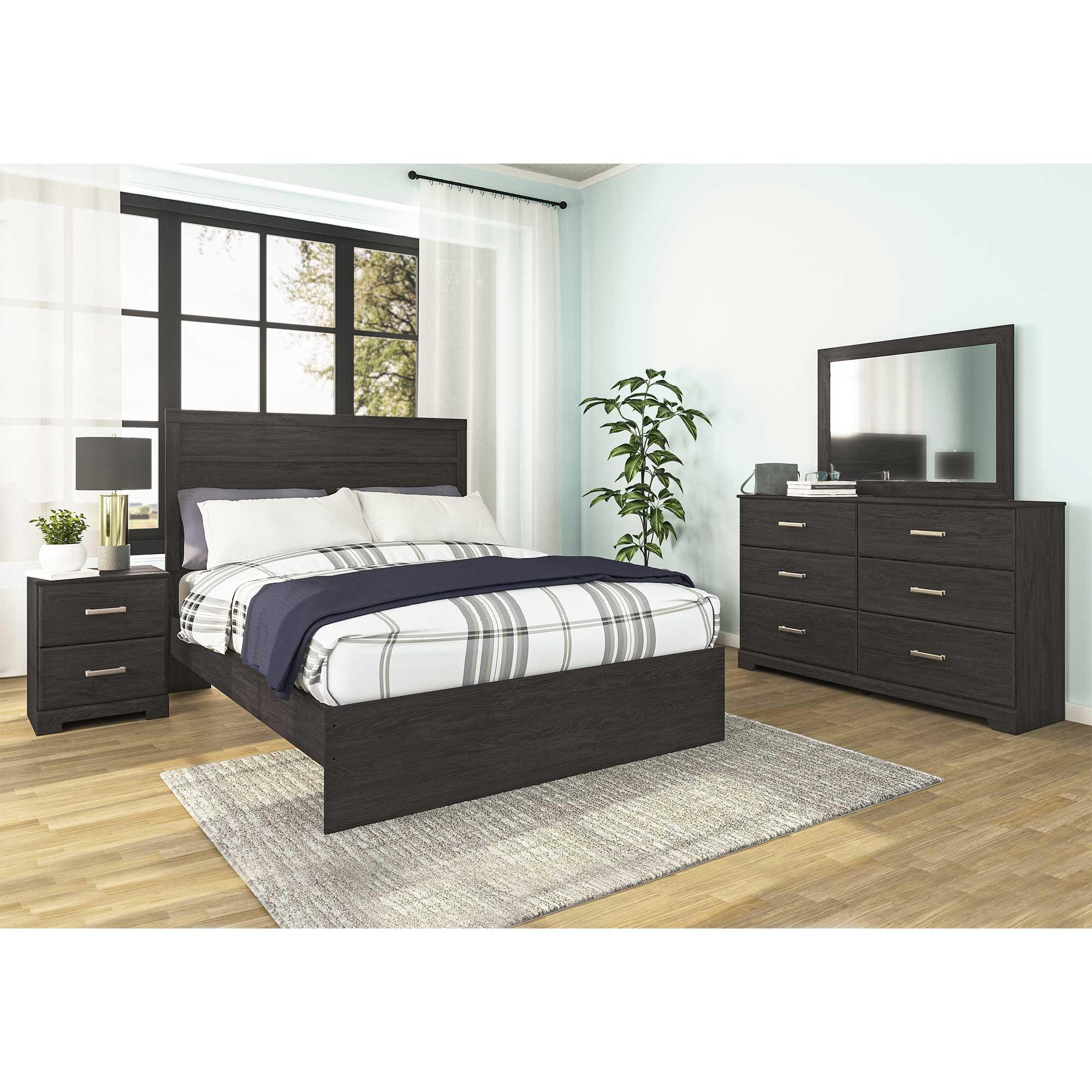 Queen Belachime Bed w/Dresser, Mirror, Nightstand