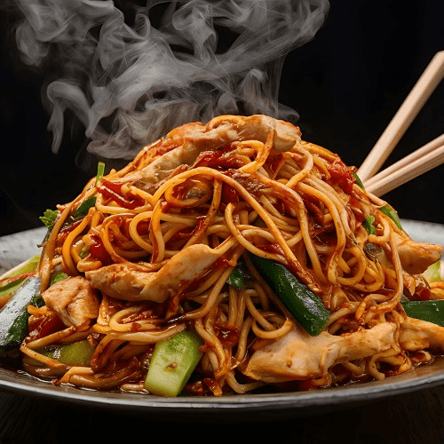 Sizzling Chow Mein Chicken