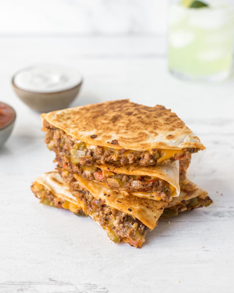Ala Grnd Beef Quesadilla