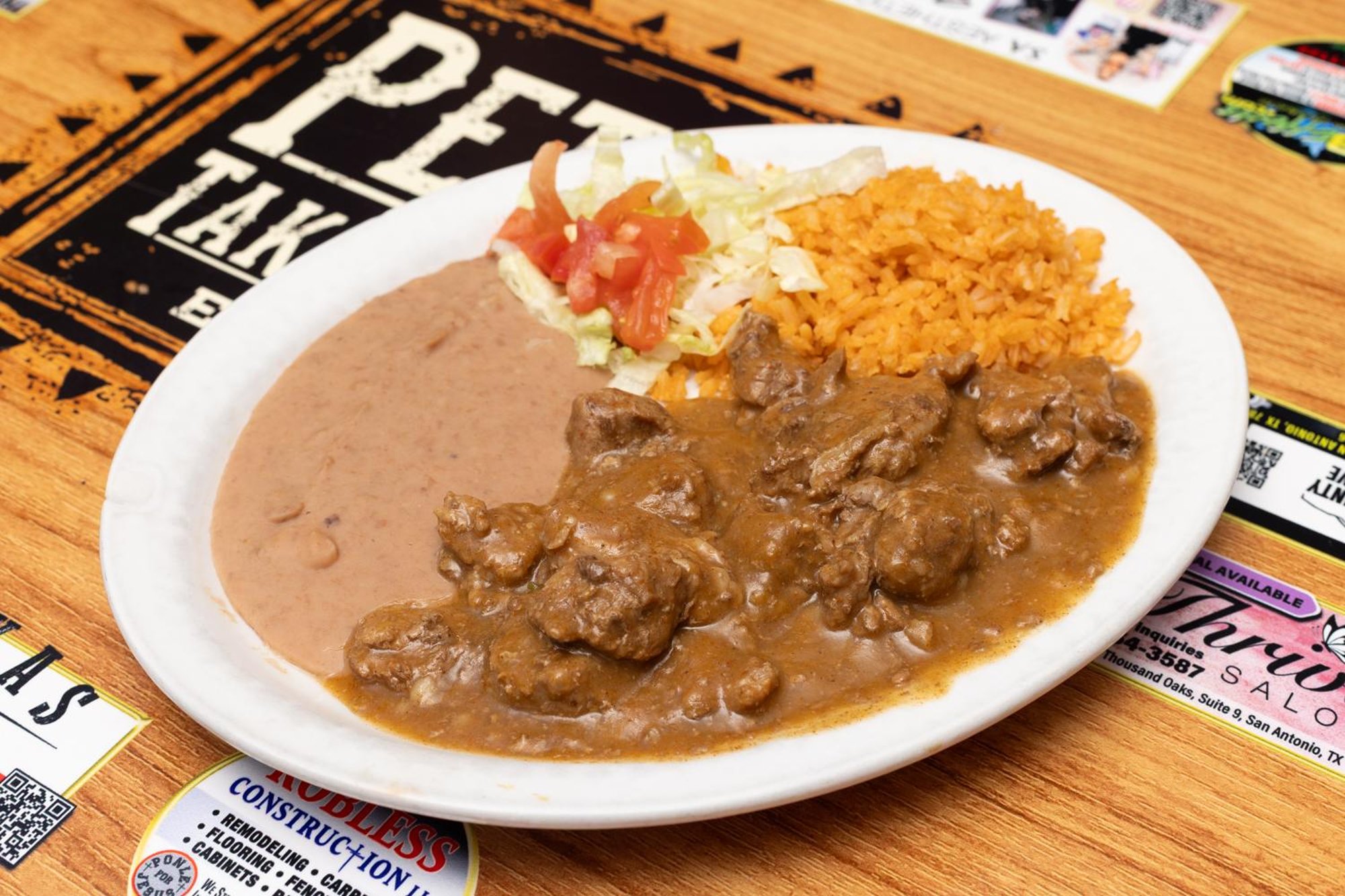 Carne Guisada Plate