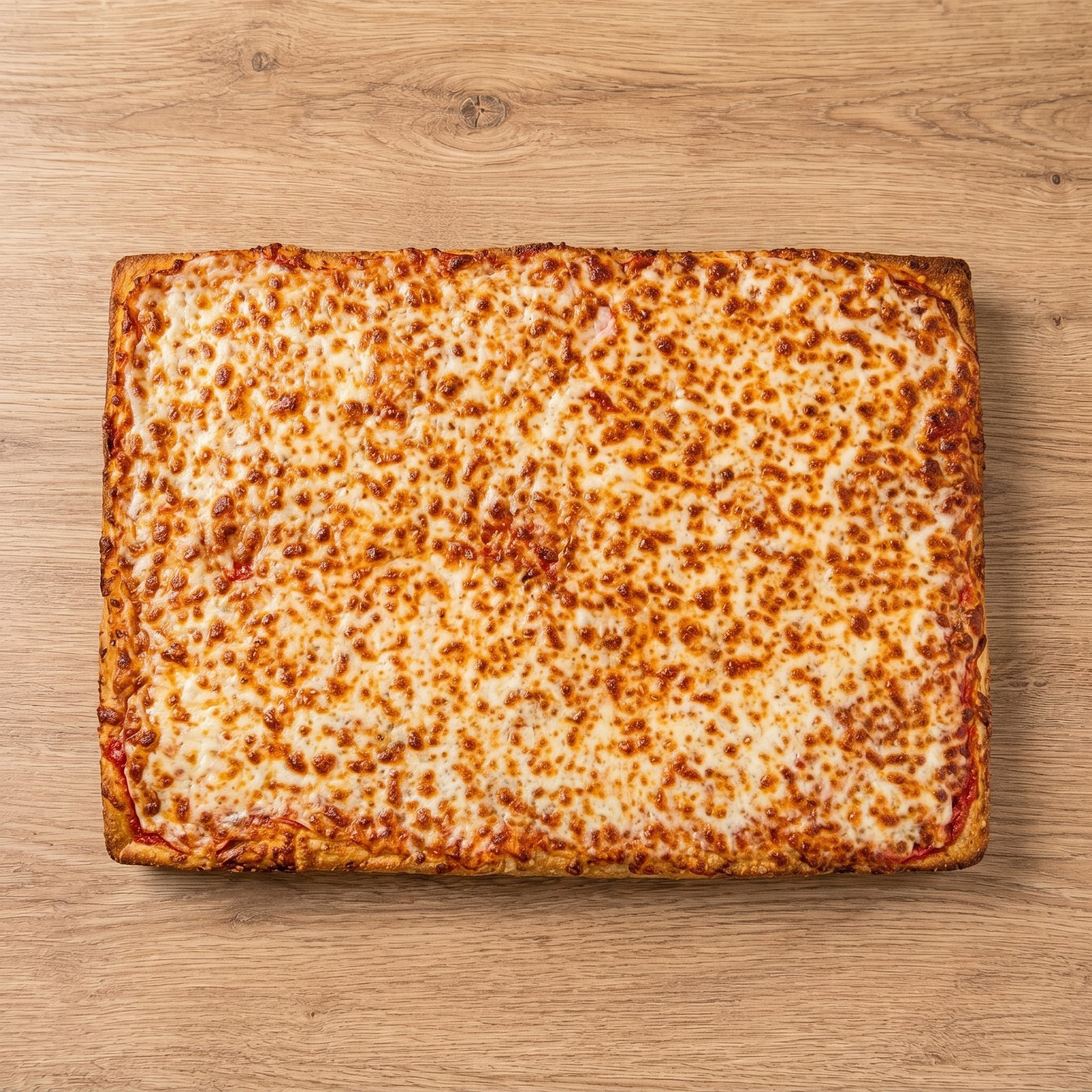 Sicilian Style Deep Dish Cheese Pizza