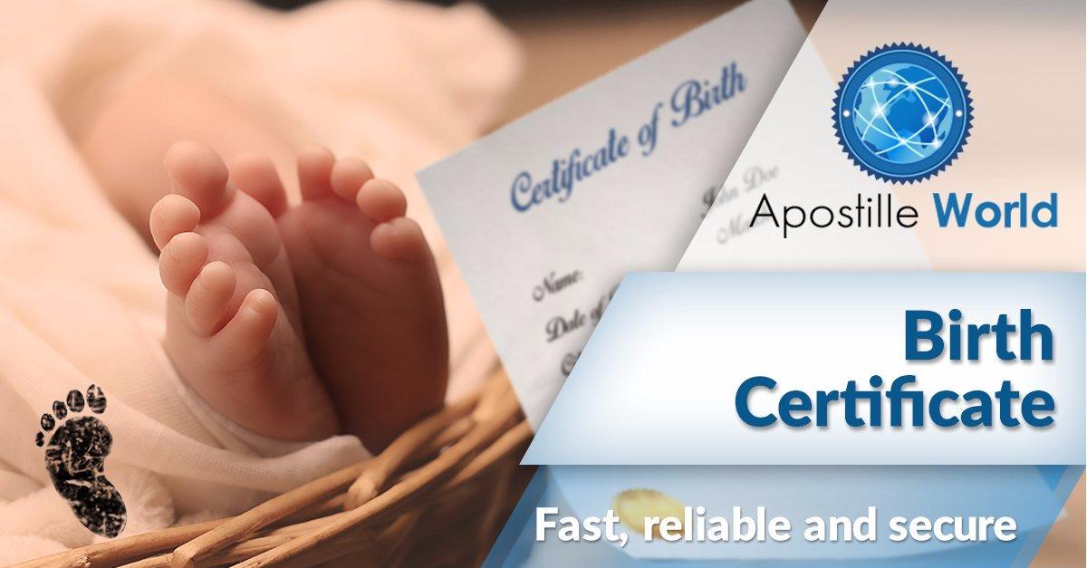 Apostille Birth Certificate Fast Apostille Service