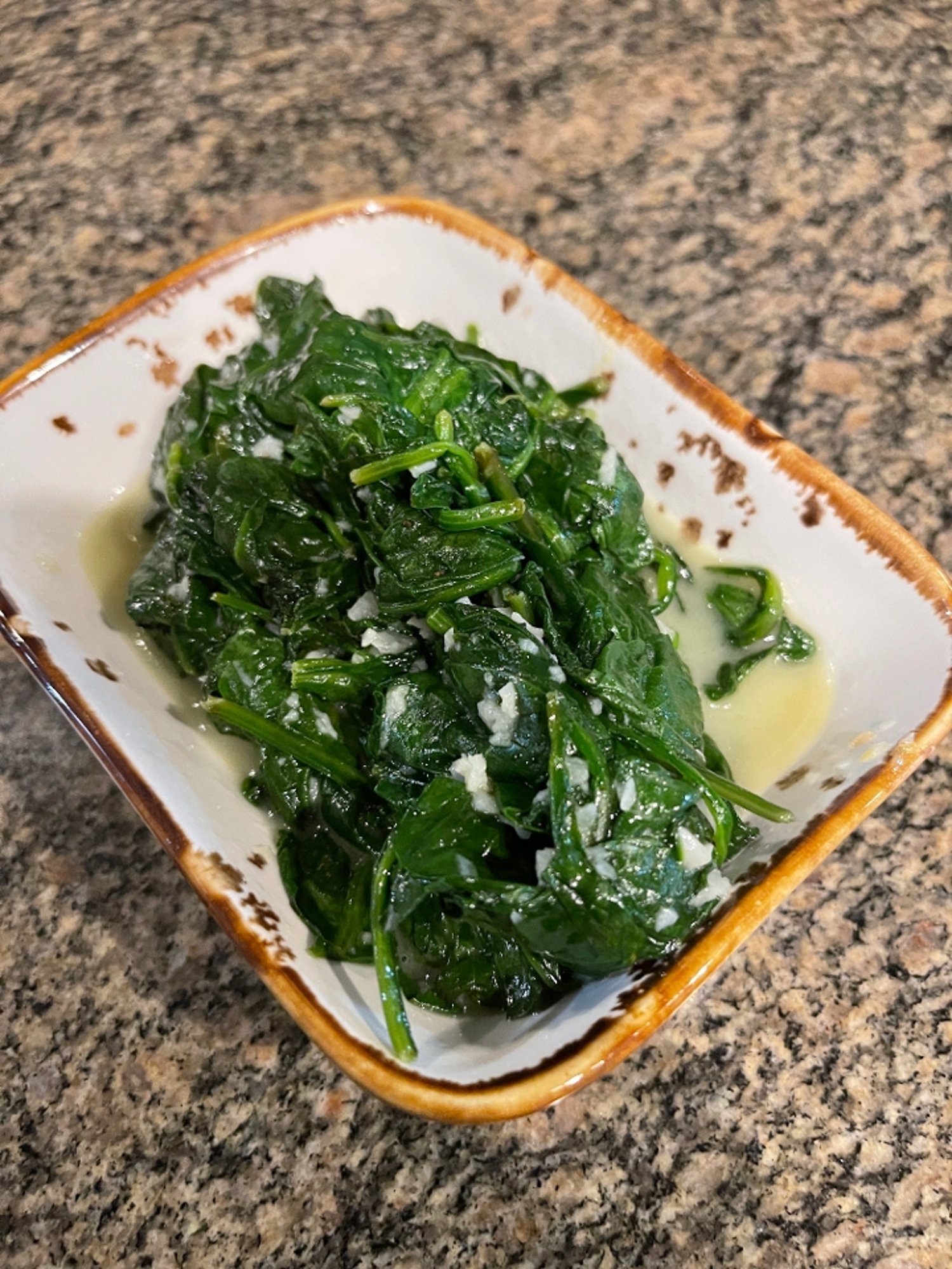 Lemon Garlic Spinach