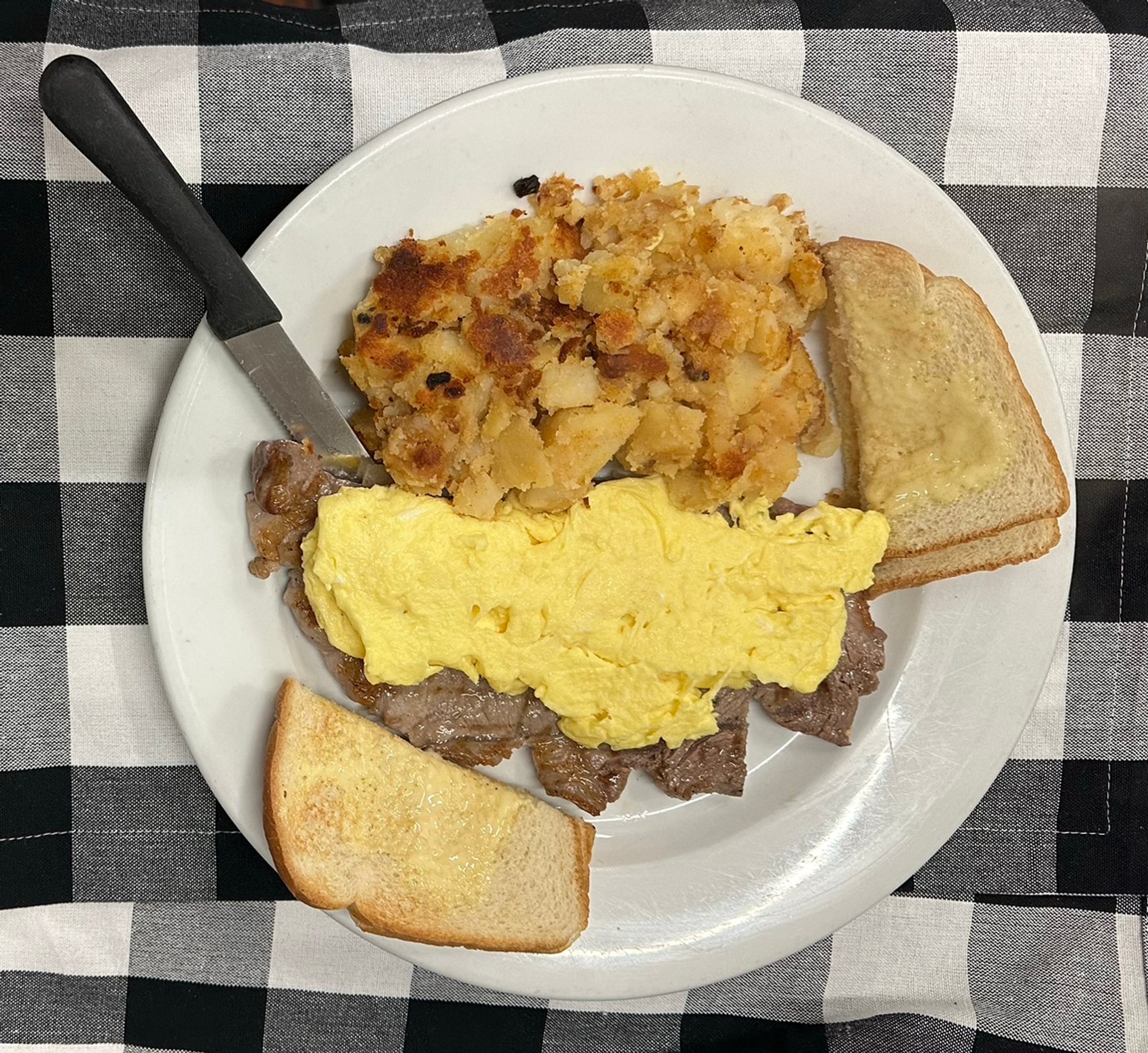 New York Sirloin Steak & Eggs