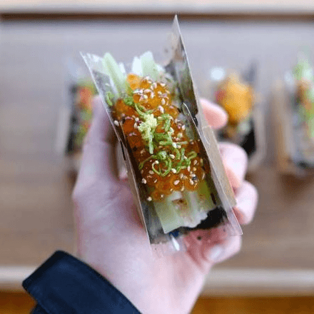 Salmon Roe Hand Roll