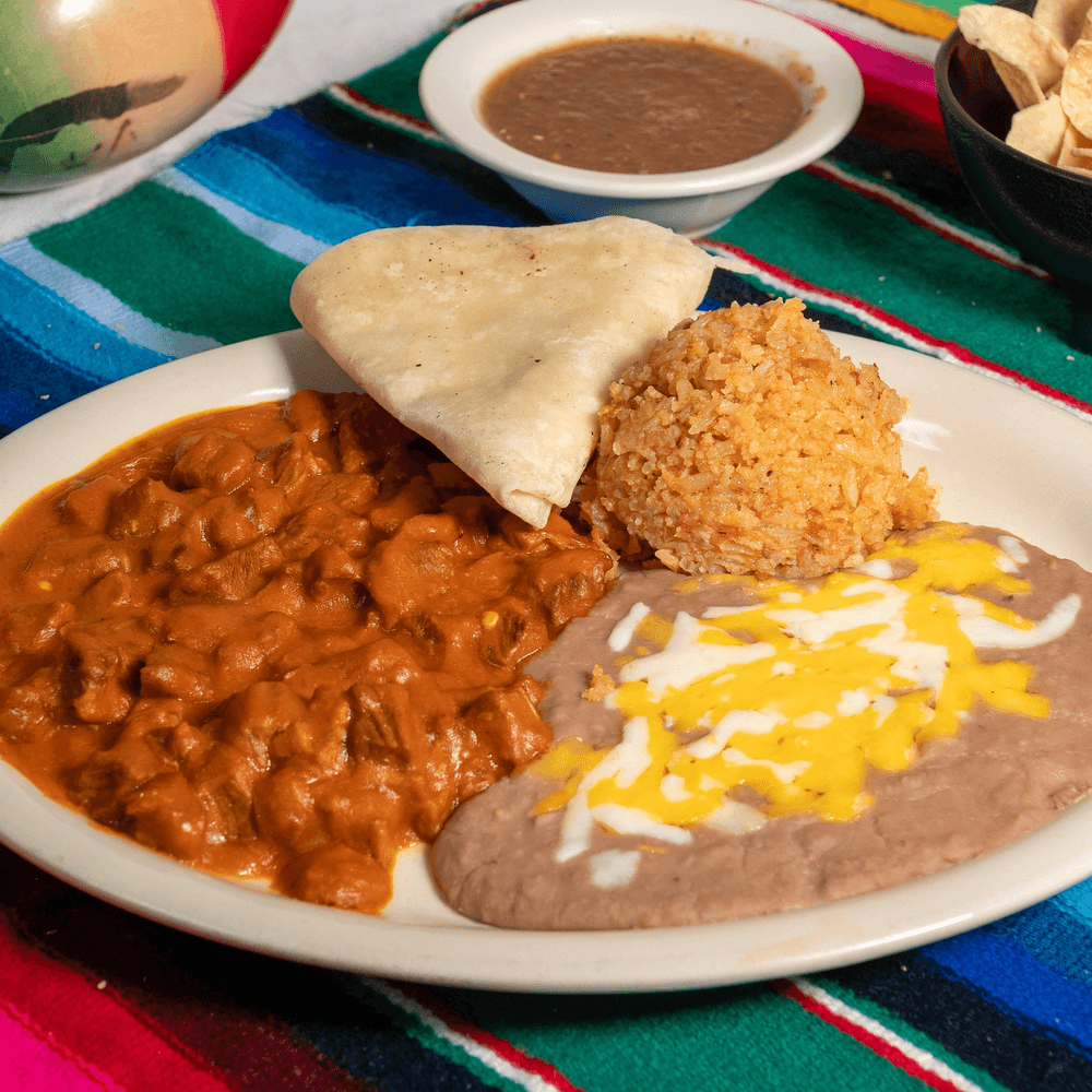 Lunch Red or Green Chili Meat Plate