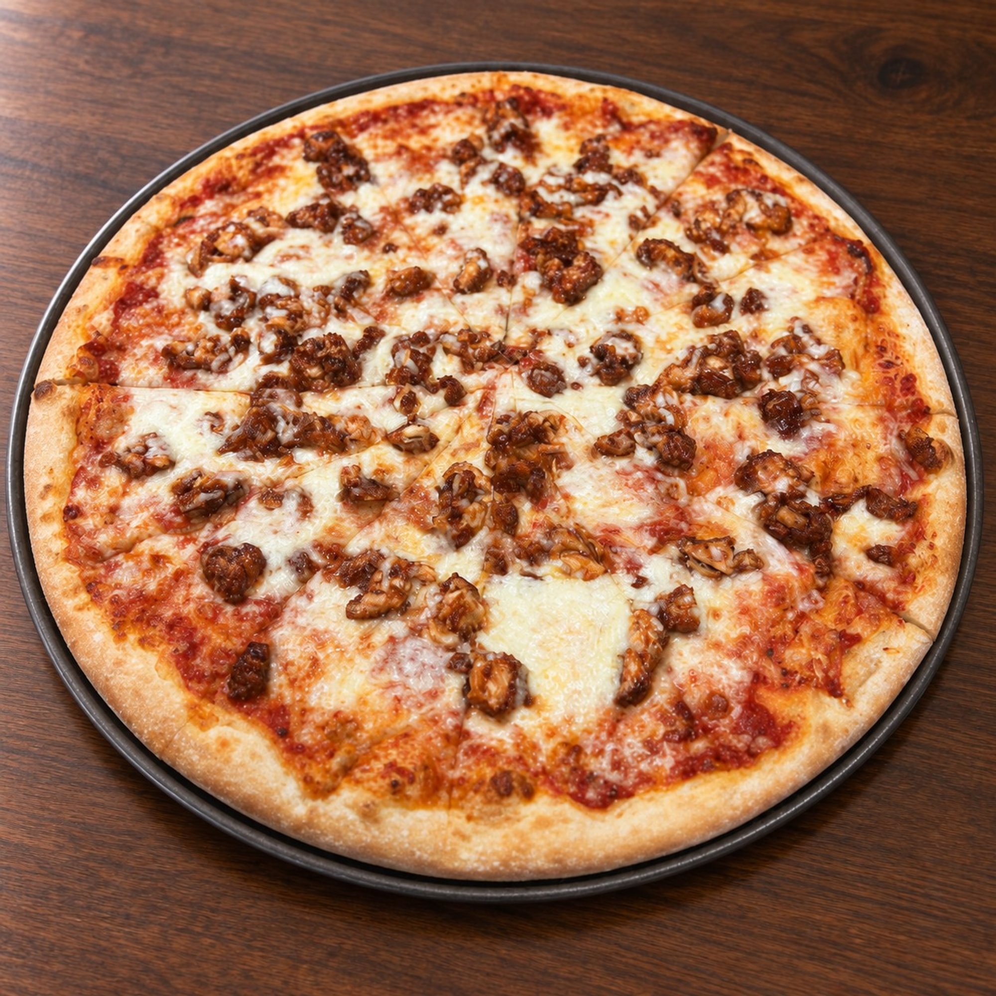 BBQ chicken pizza