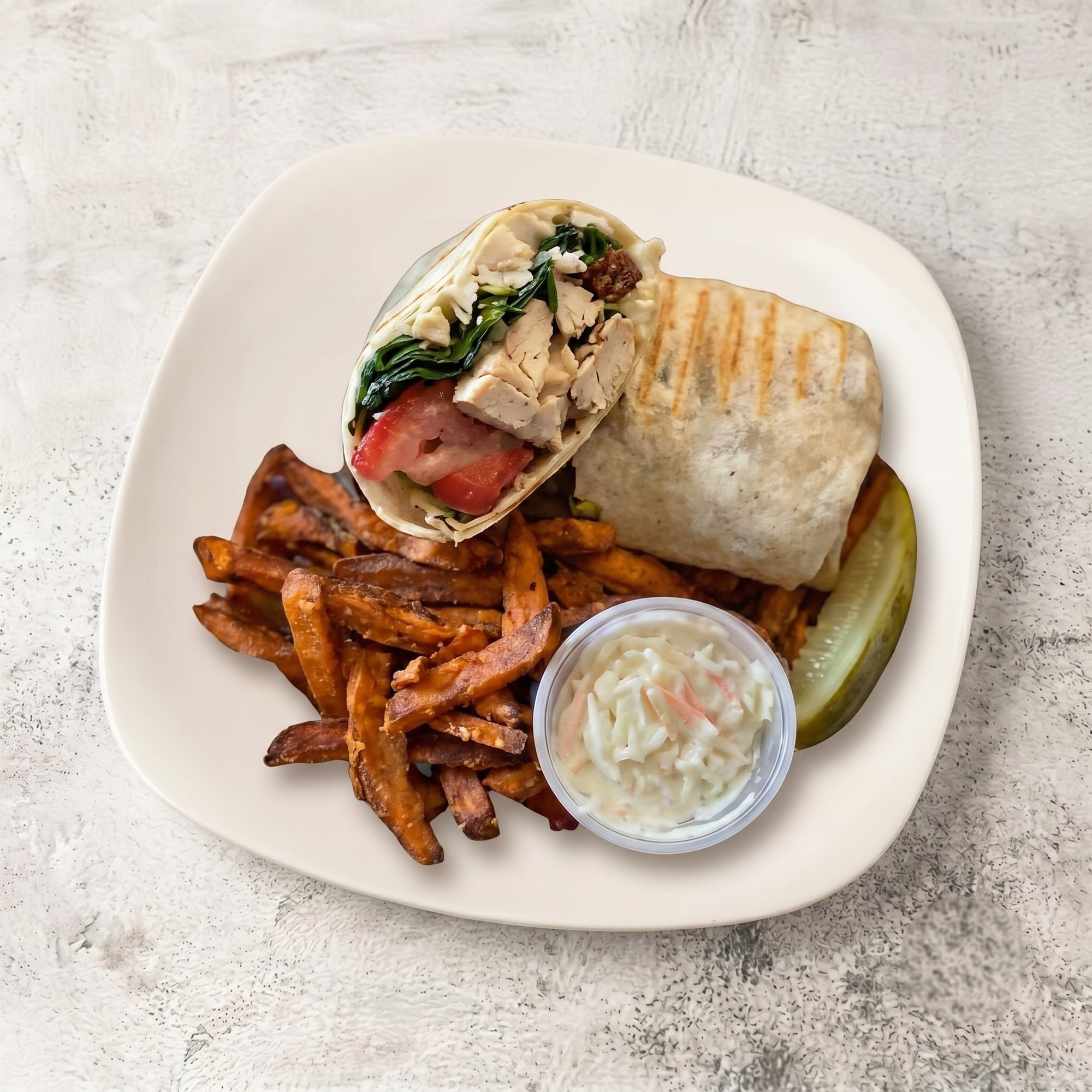 Strawberry Chicken, Bacon & Spinach Wrap