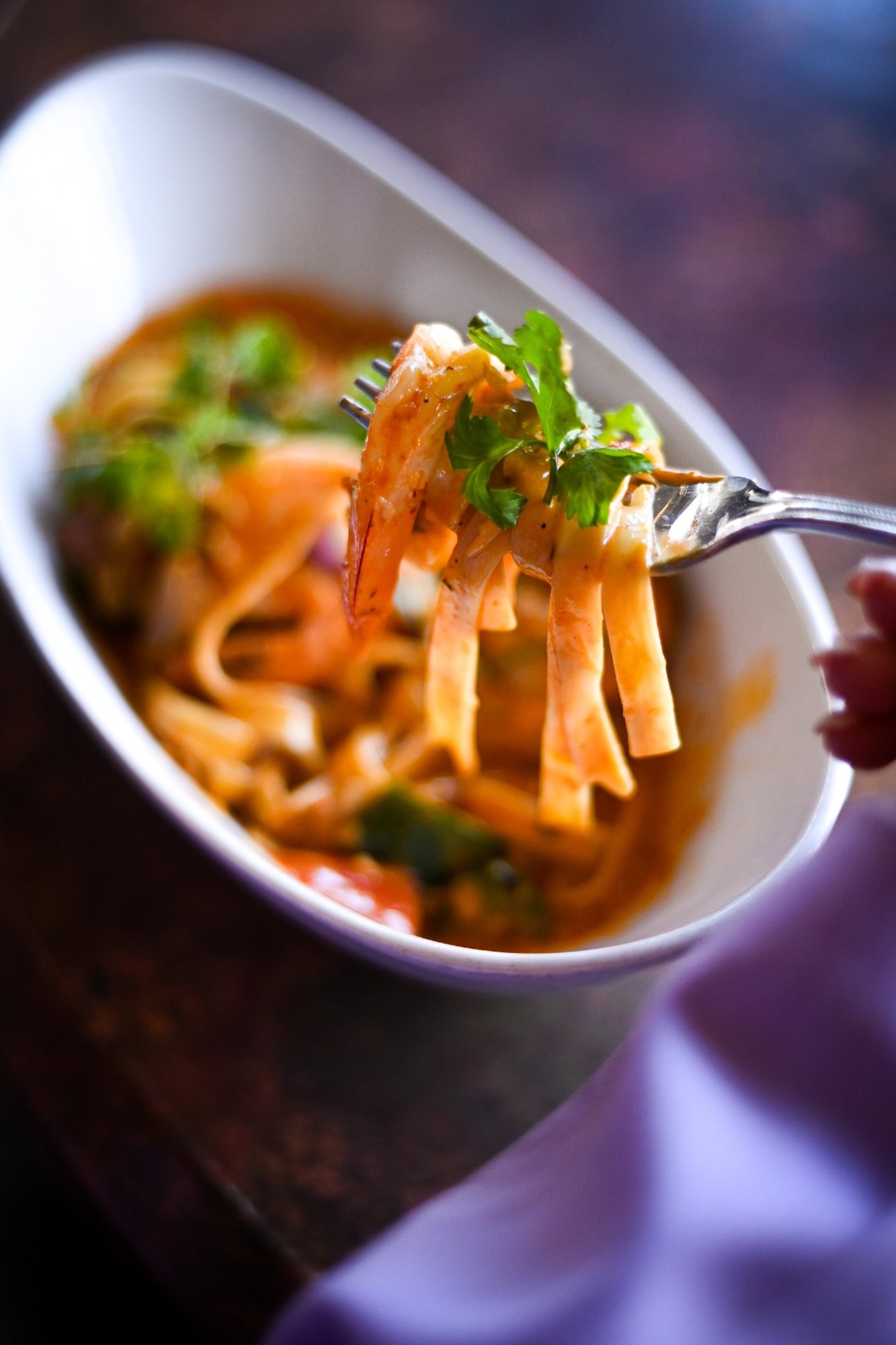 Spicy Shrimp Pasta - Dinner