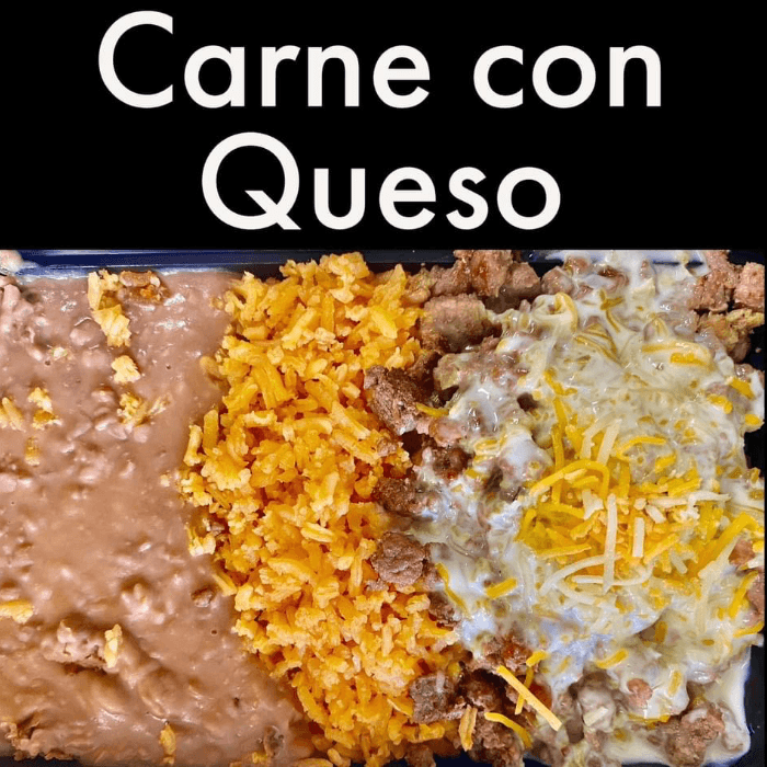 Steak tips and queso