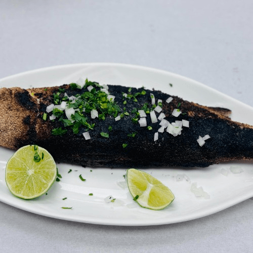 Wheat Bran Grilled Branzino