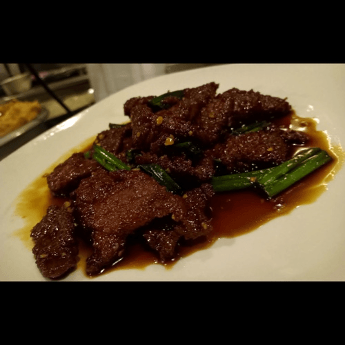 mongolian beef (lunch)
