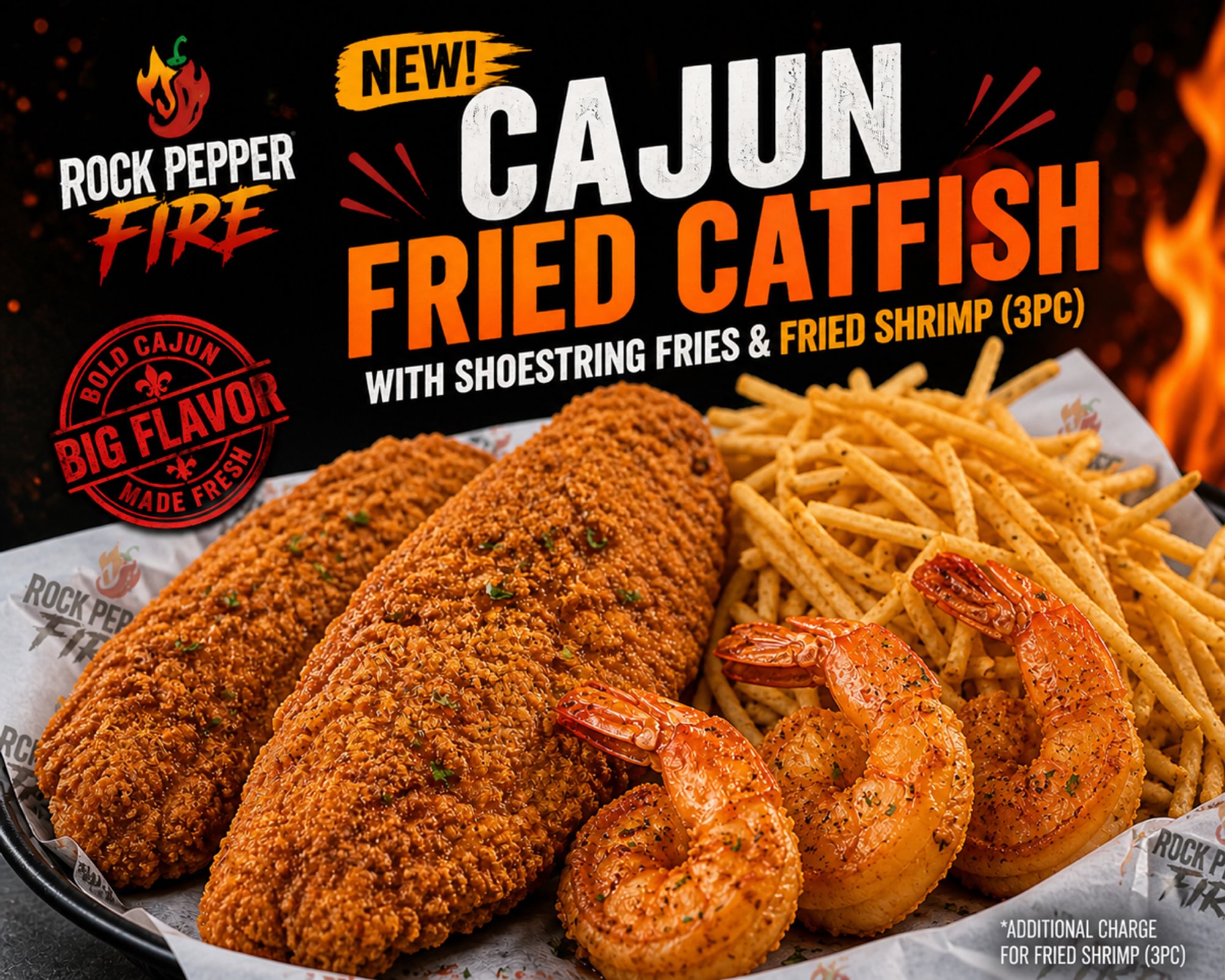 Cajun Catfish Platter