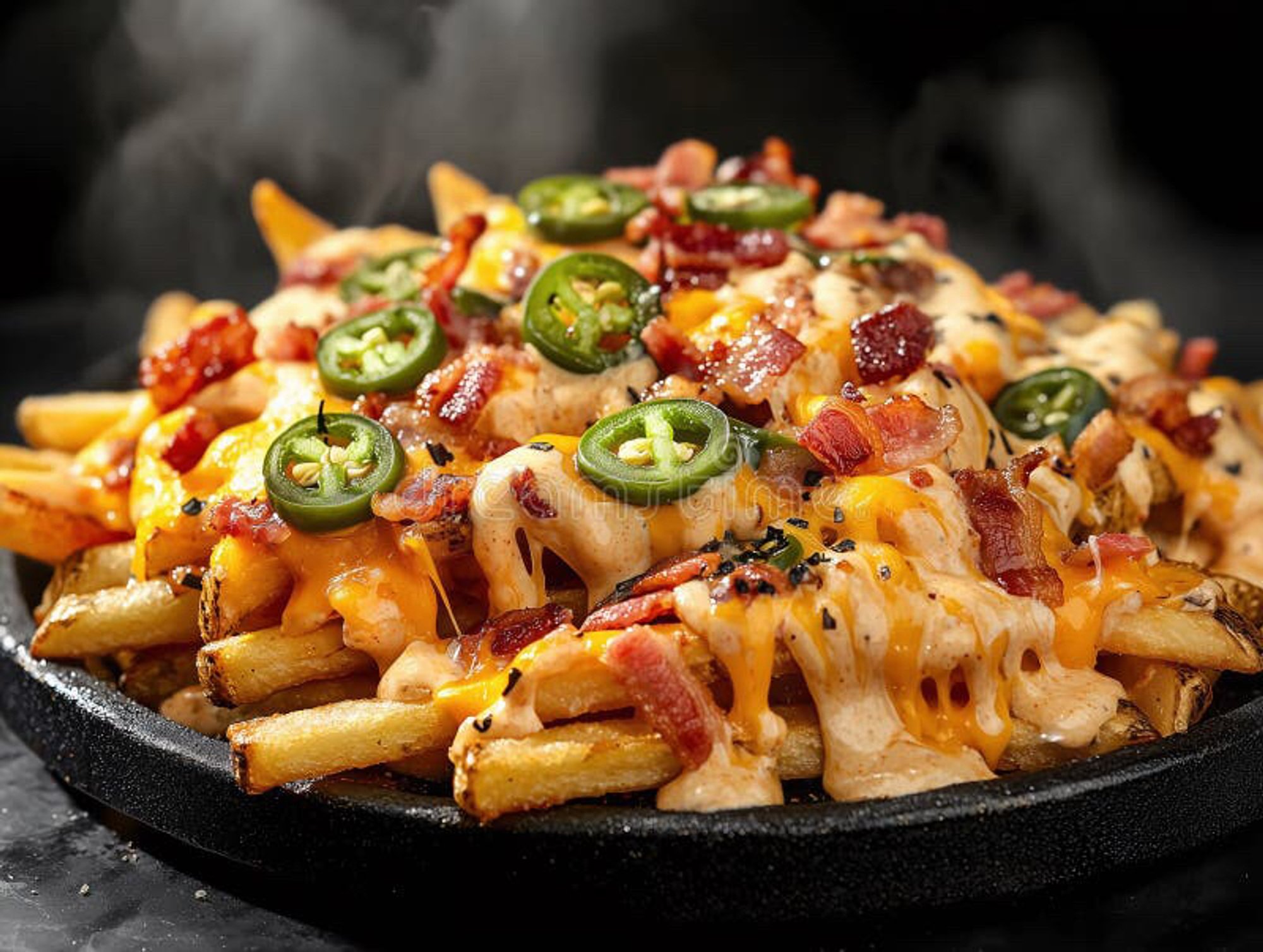 Fries With Cheese Jalapeno & Bacon