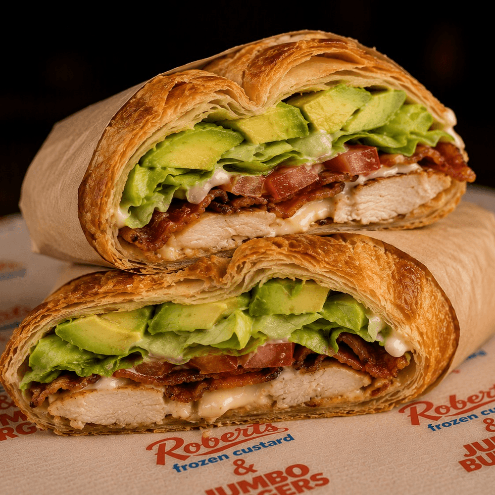 Croissant Avocado Club