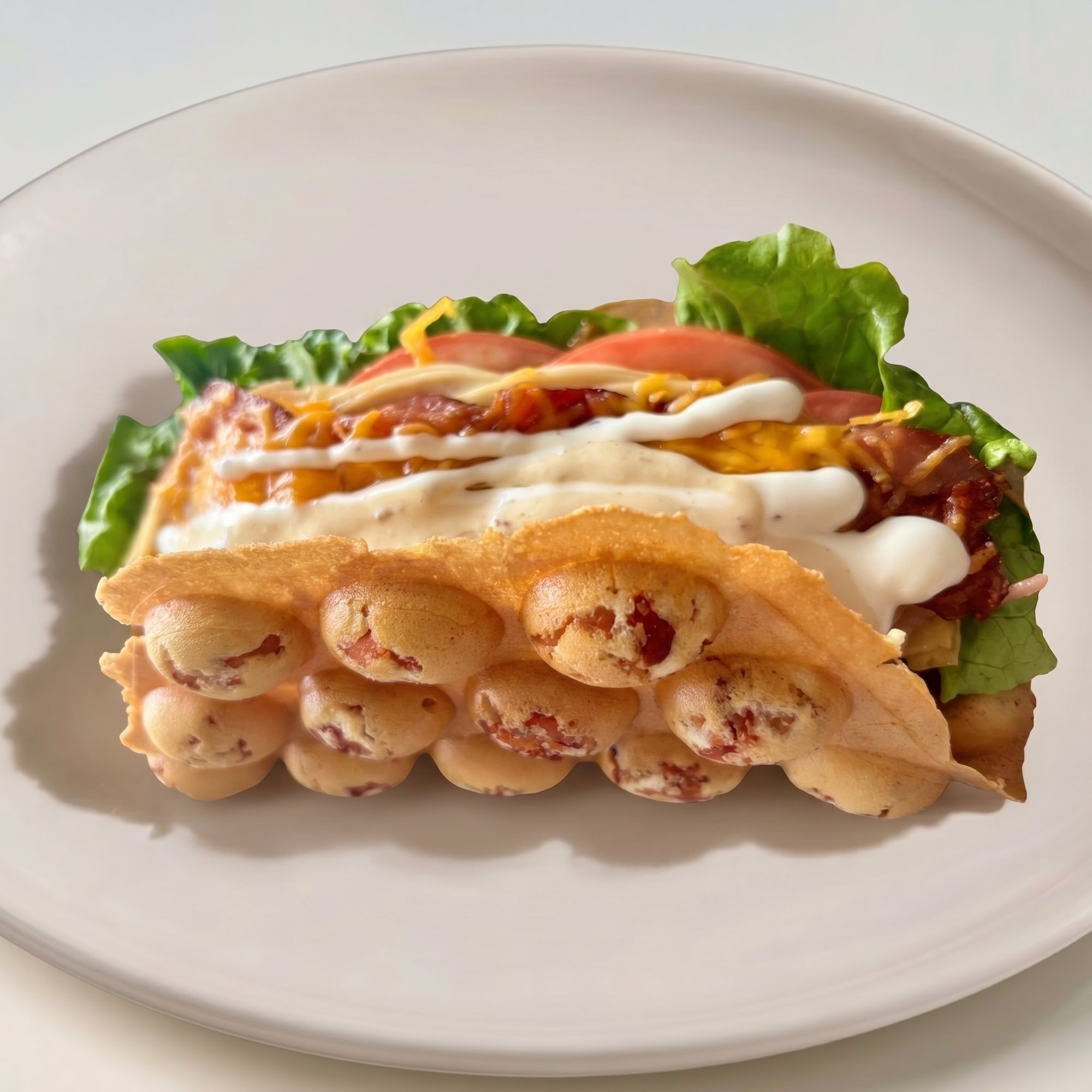 Turkey Bacon Ranch Melt Waffle