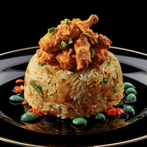 S9 Fried Chicken Wing W/ Fried Rice - Com Chien Chanh Ga