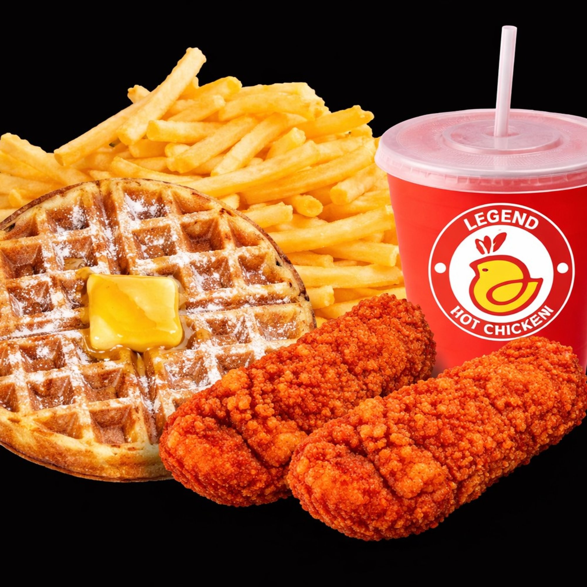Waffle and 2 Tenders Combo
