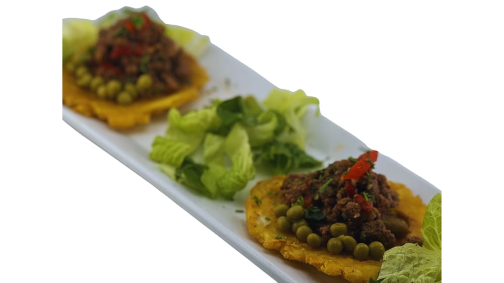 Tostone H Ground Beef Appetizer