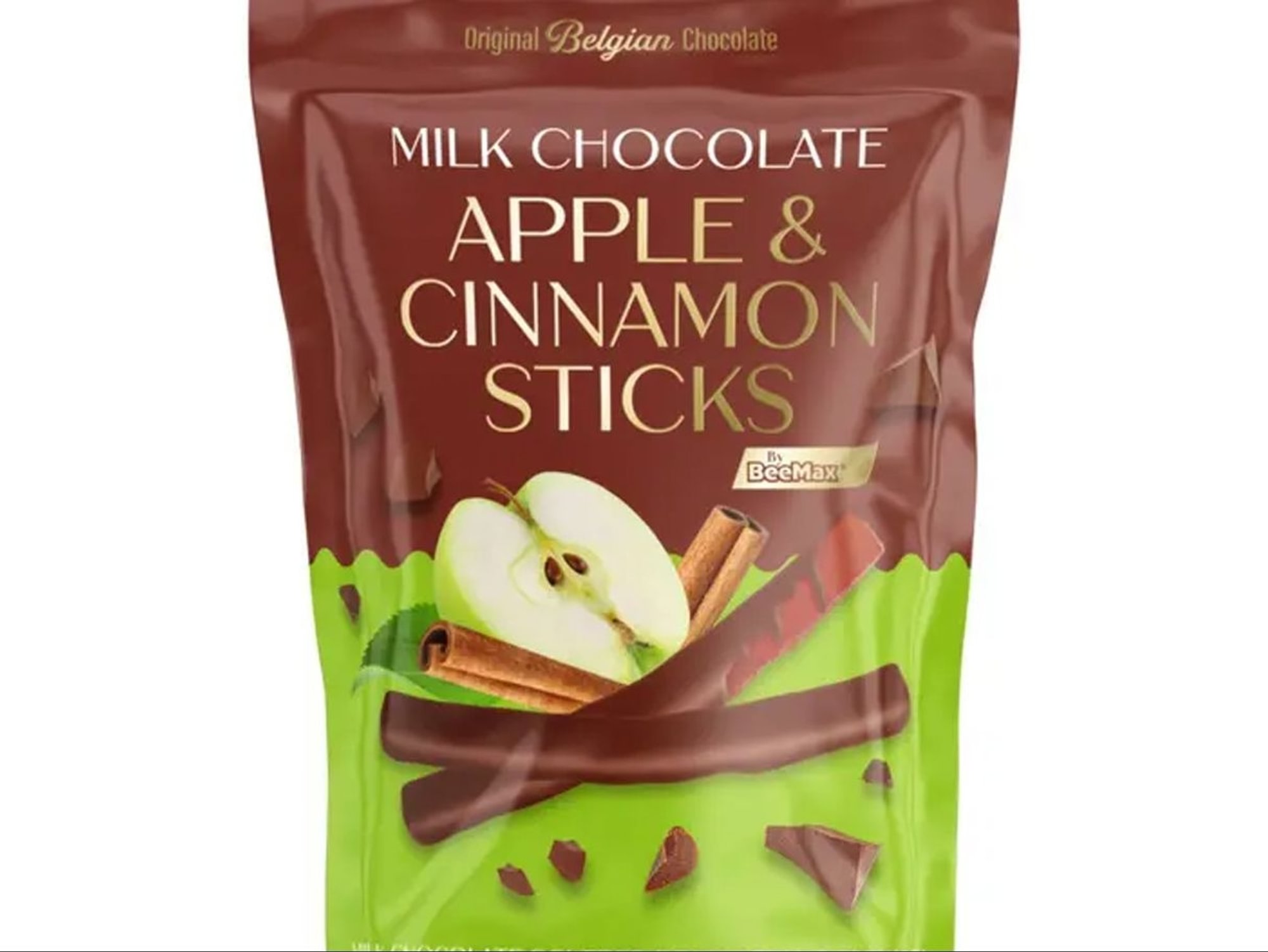 Beemax Milk Chocolate Covered Apple & Cinnamon Sticks - 12ct