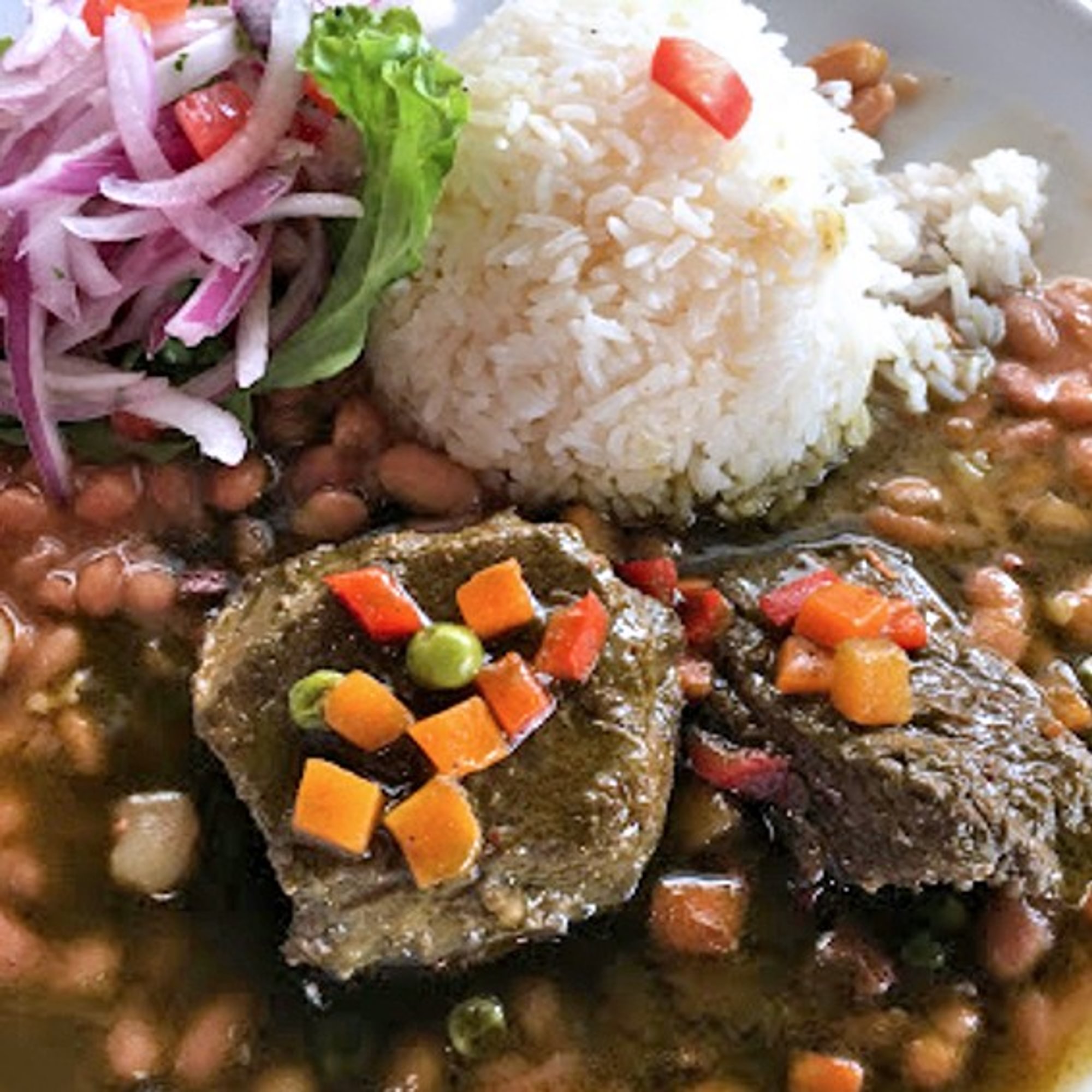 Seco de Res con Frijoles
