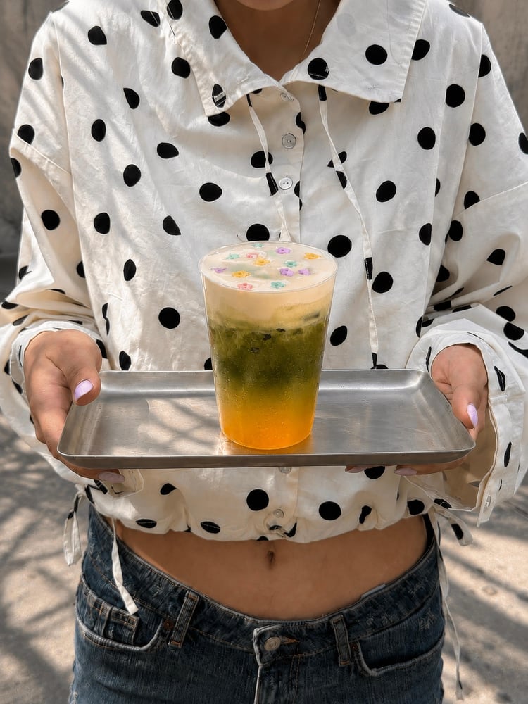 Mango Bloom Matcha (Iced)