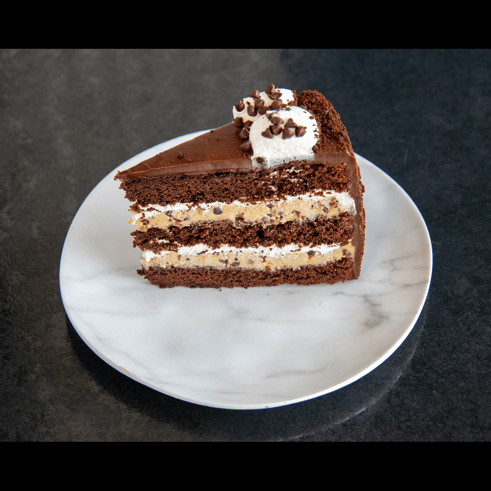 Marshmallow Chocolate Chip Cookie Dough Cake