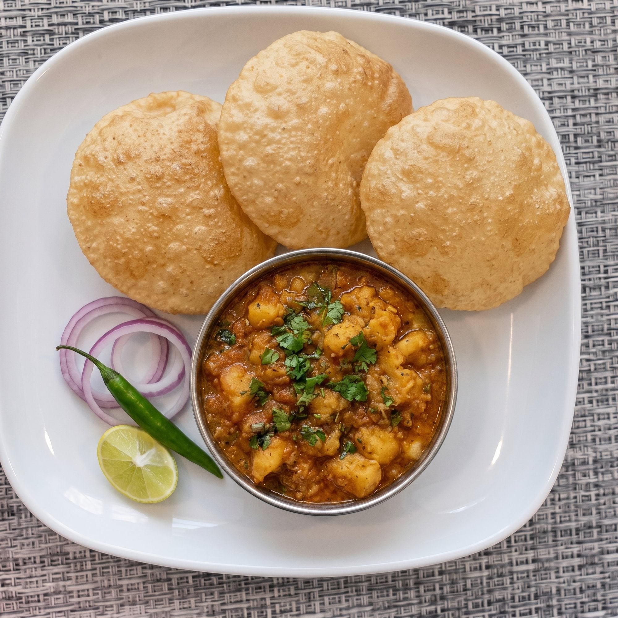 Homestyle Poori & Aloo Bhaji