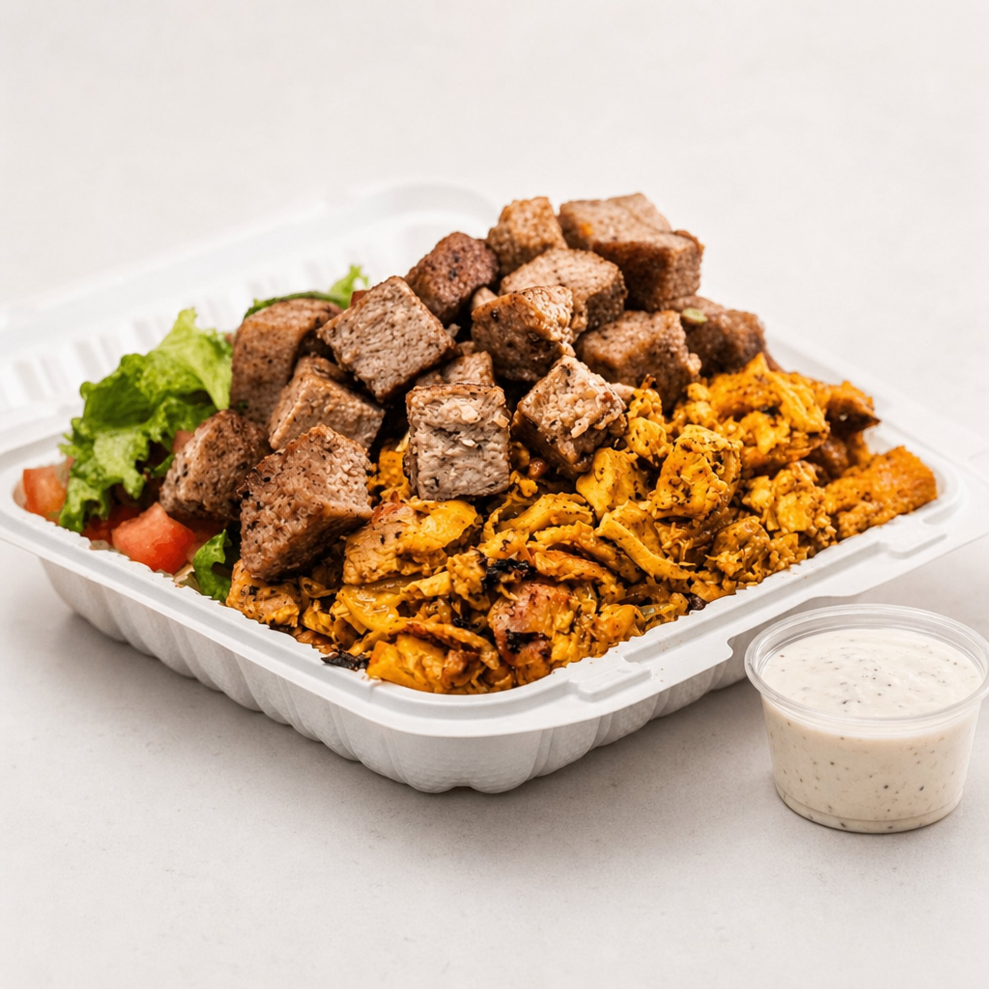 Mix Gyro over Rice