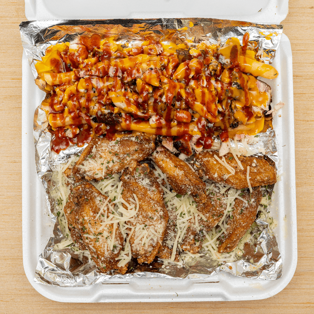 10 Pc Wings and Jerk Fries (combo)
