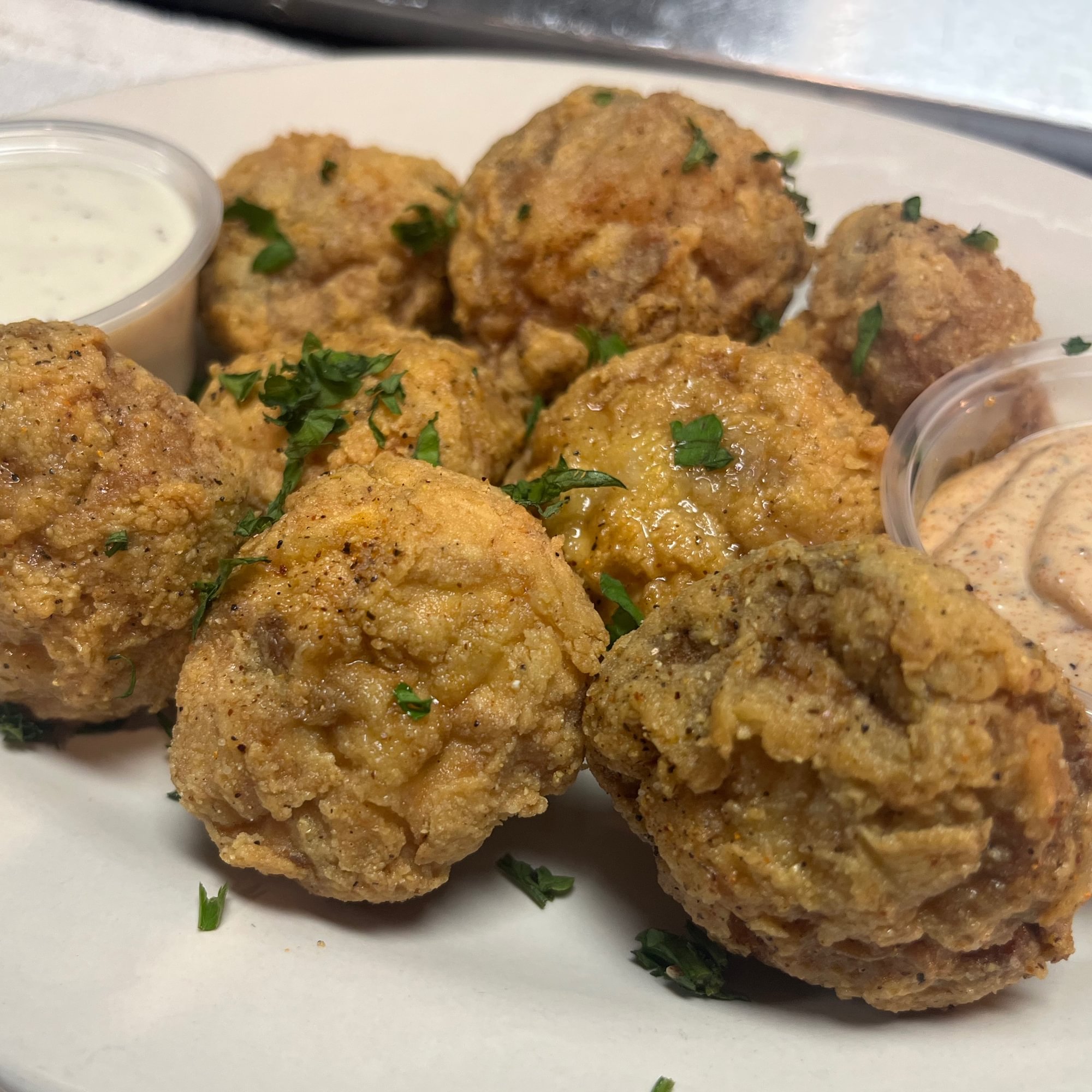 Fried mushrooms (10)