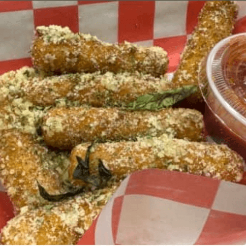 - Mozzarella Sticks (GARLIC PARMESAN)