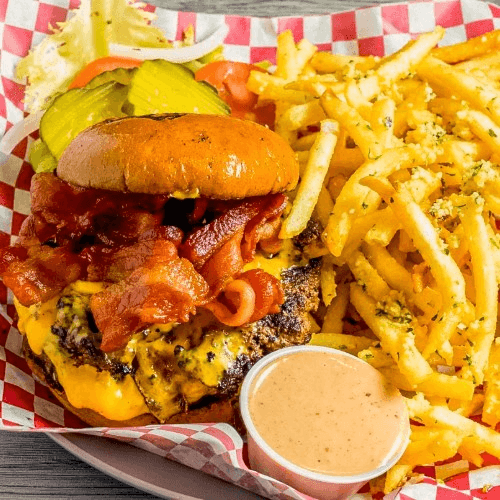 Bacon Double Smash Burger
