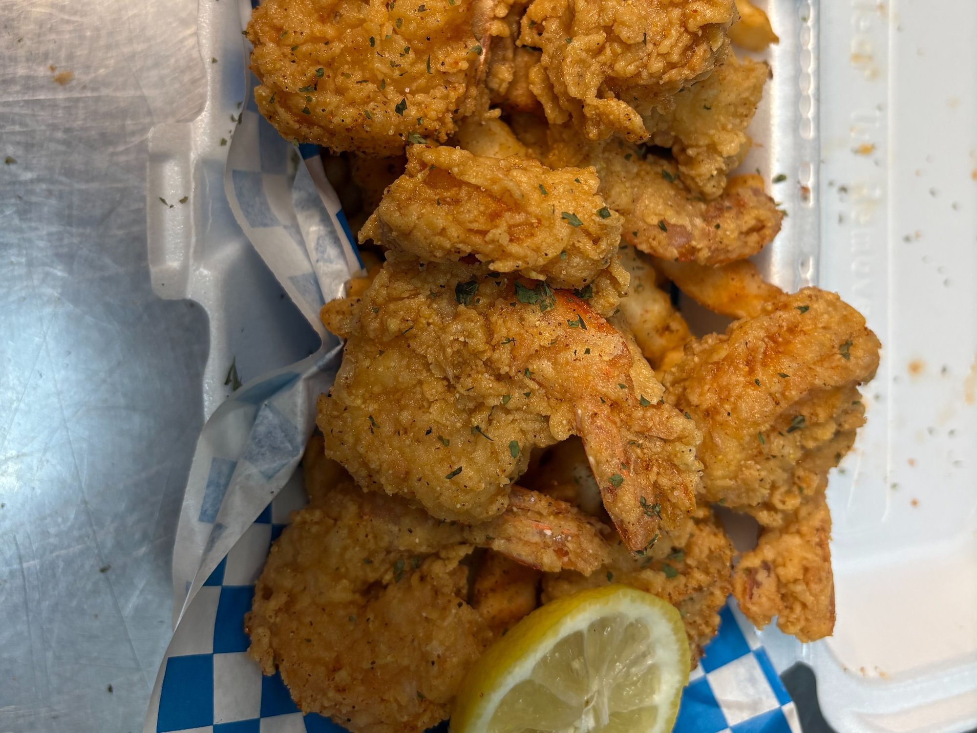 10 Piece Shrimp w/Fries