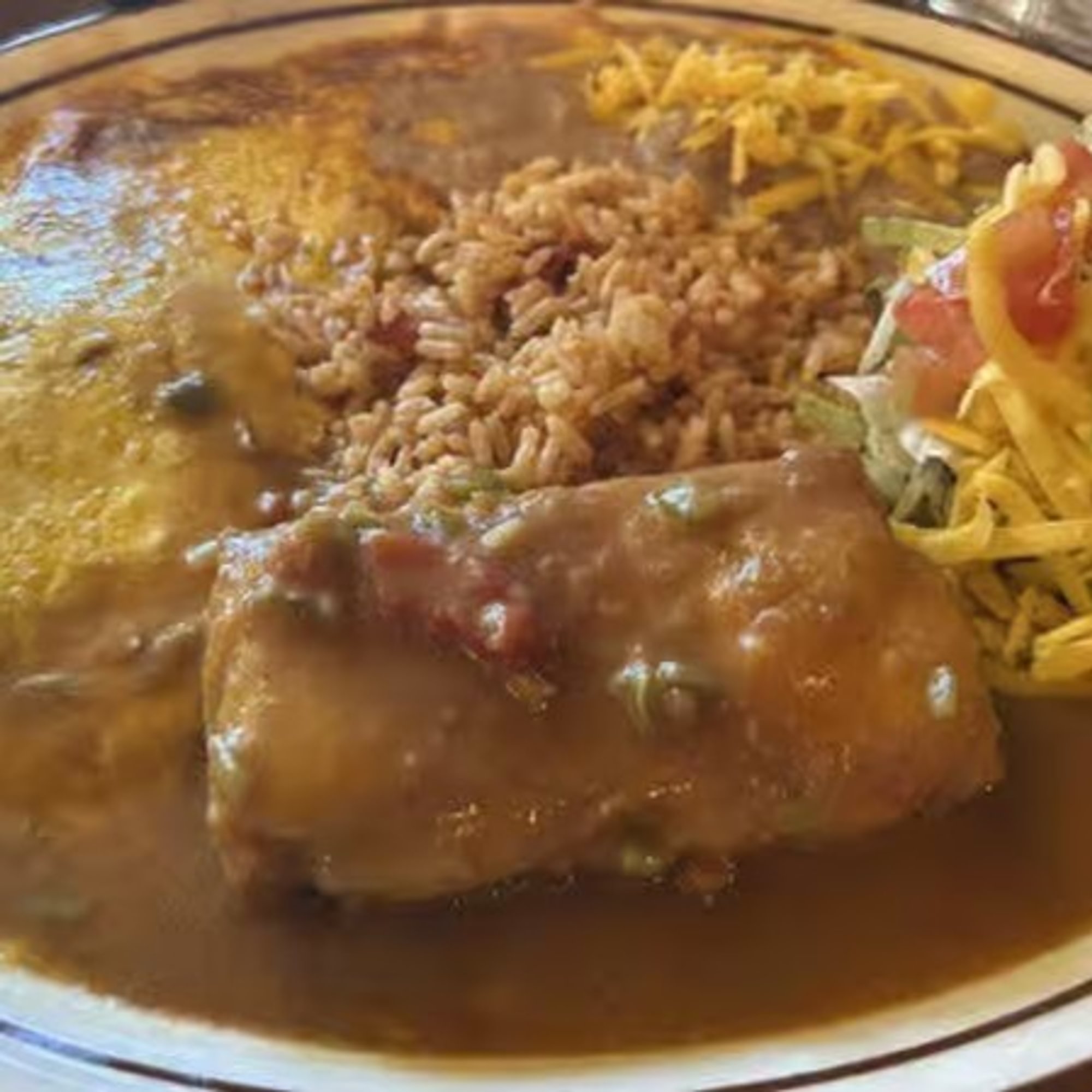C-14 Cheese Enchilada, Chile Relleno, Beef Taco
