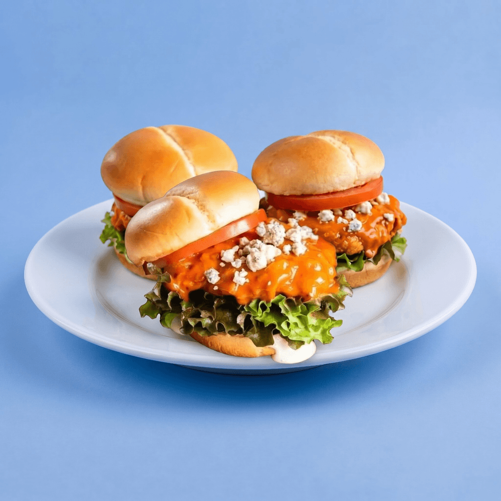 Garlic Buffalo Fried Chicken Breast Sandwich