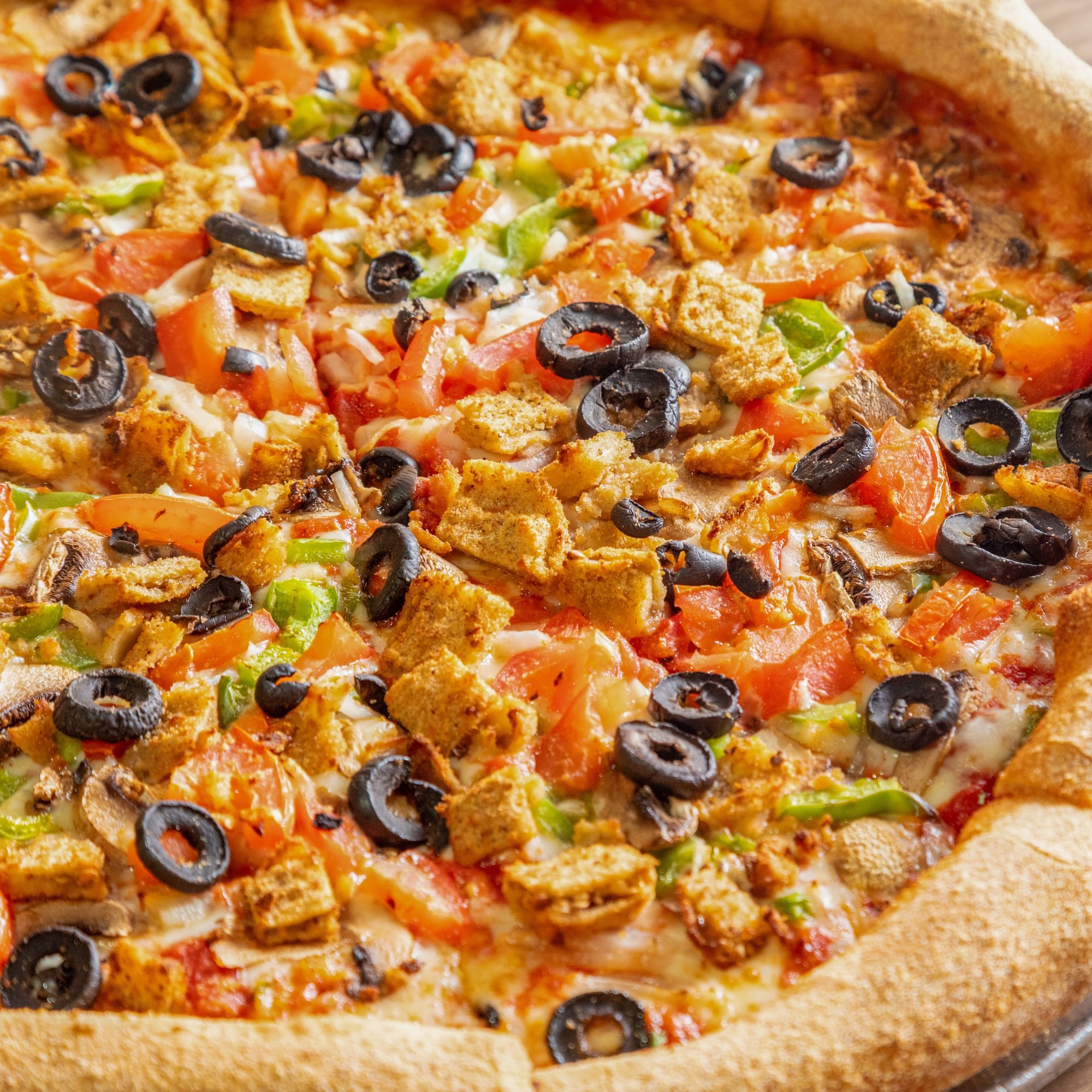 Veggie lovers pizza slice