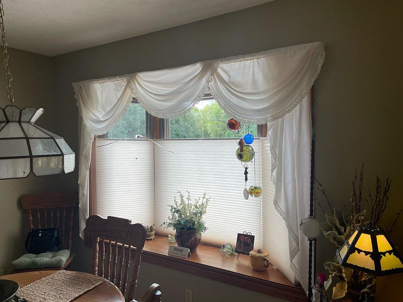 Create a cool, chic vibe in your room with custom Cellular Shades.  This home in Plainfield, IN, brought simple elegance to their home with our Top-Down, Bottom-Up Cellular Shades.  BudgetBlindsPlainfieldIN  CellularShades  TopDownBottomUpShades  FreeConsultation  WindowWednesday