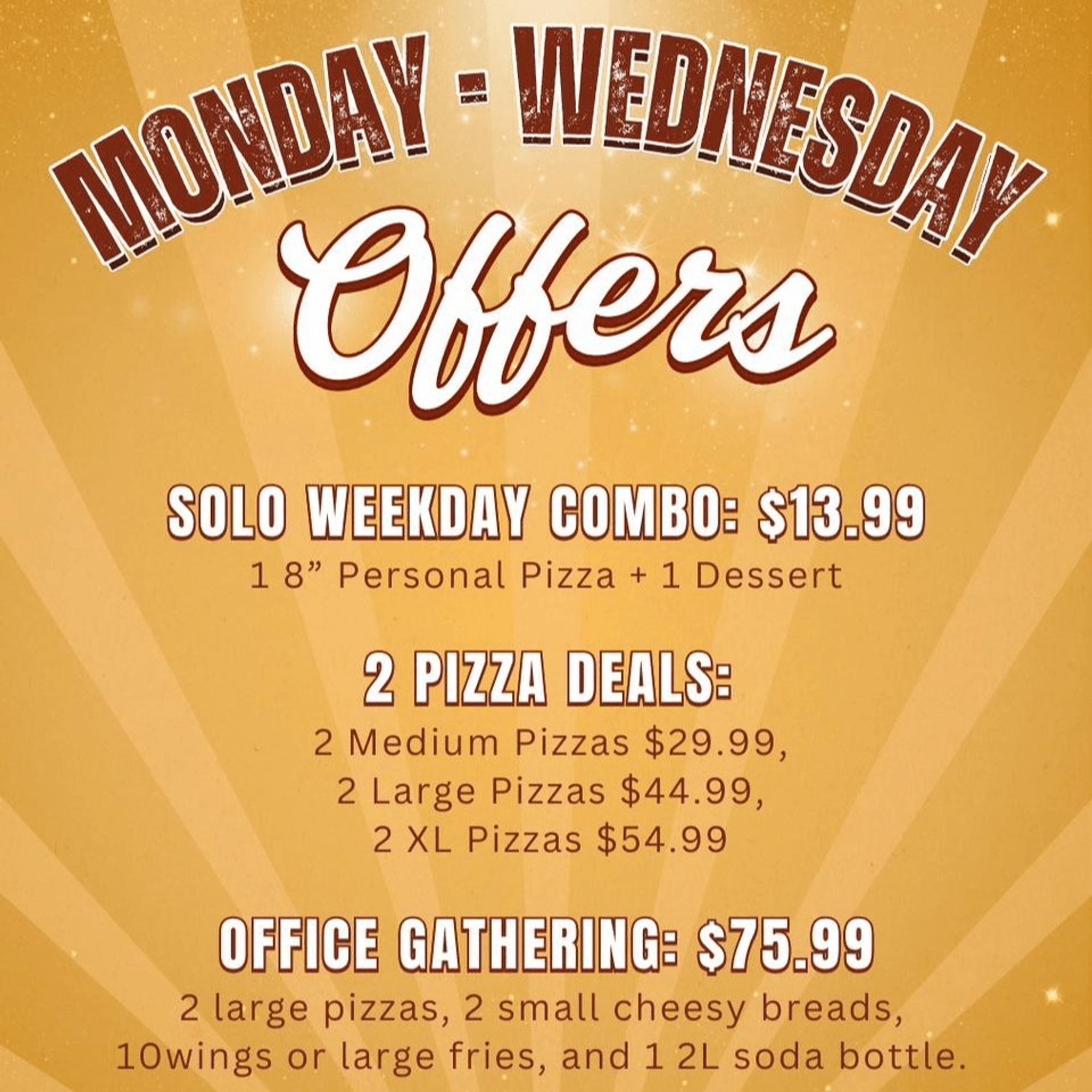 Weekday Solo Combo