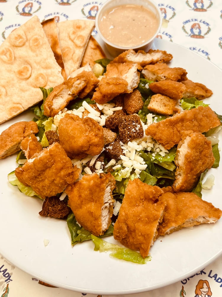 Chicken Finger Ceasar Salad