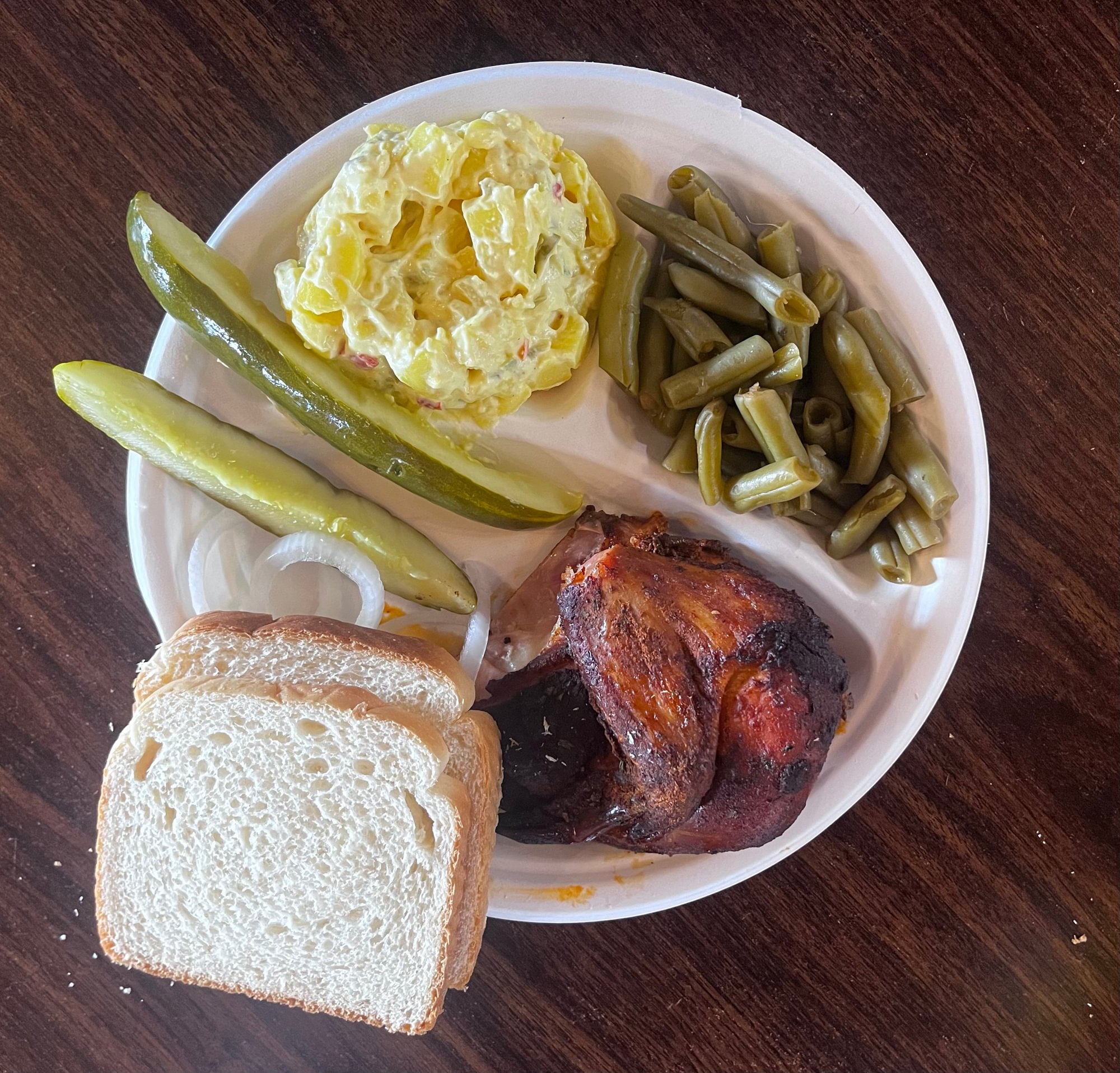 1/4 Fajita Smoked Chicken Plate