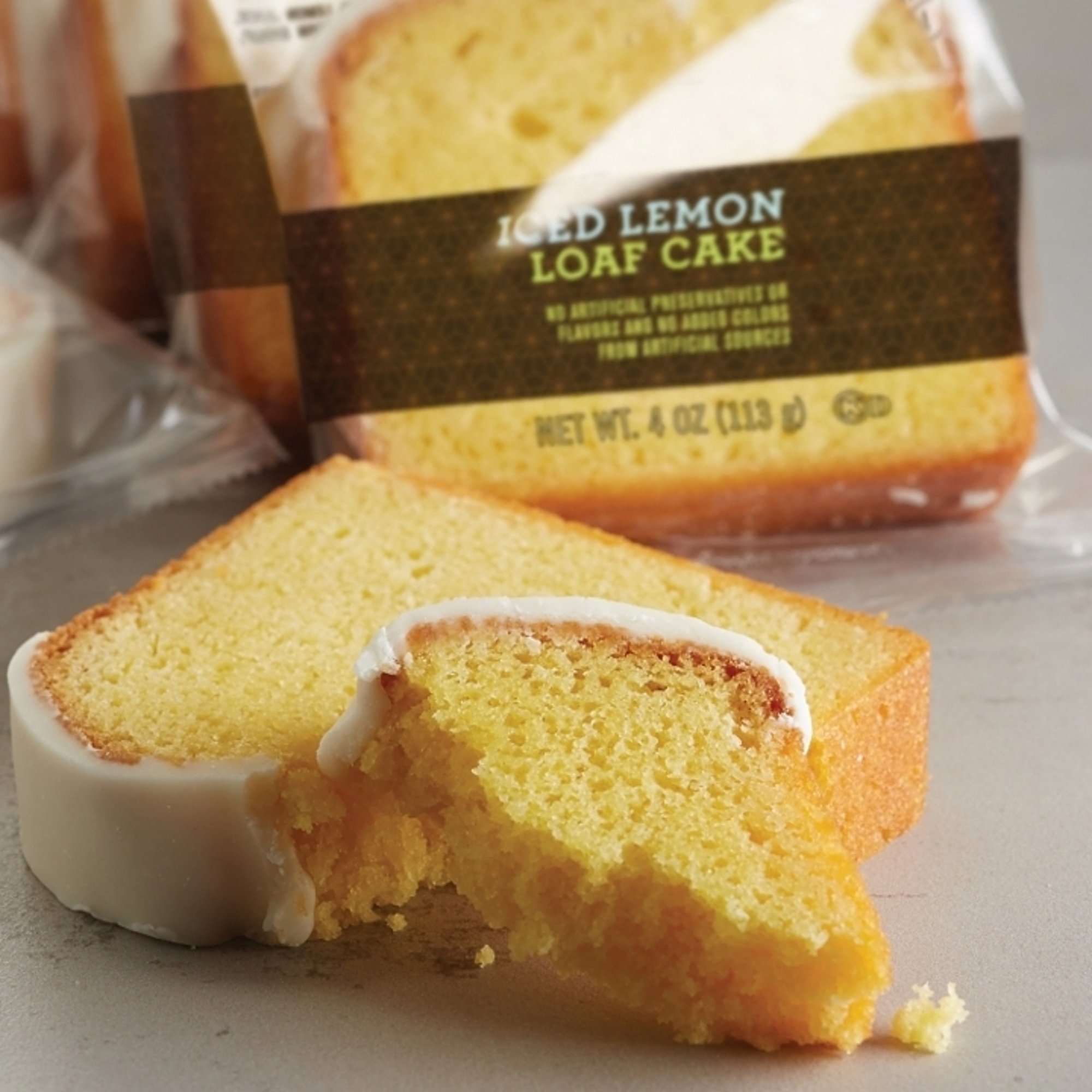 iced lemon loaf cake