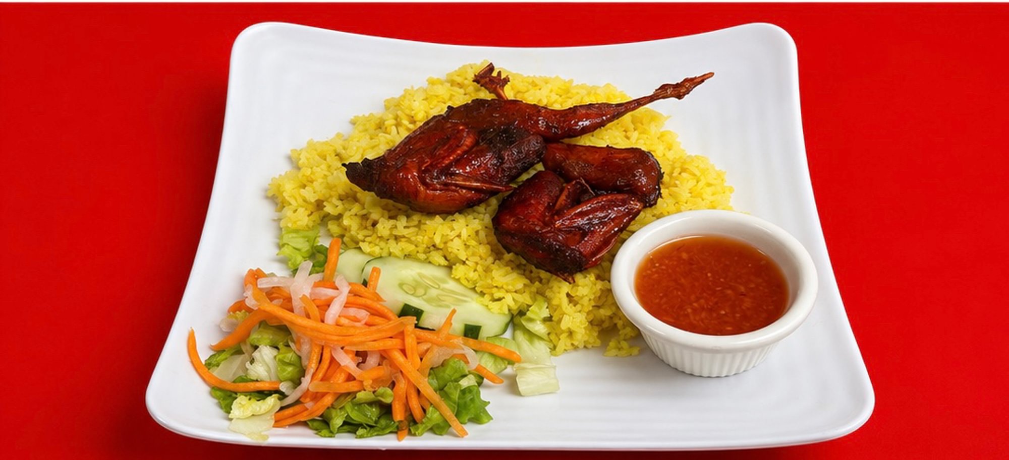 Roast Quail Yellow Rice