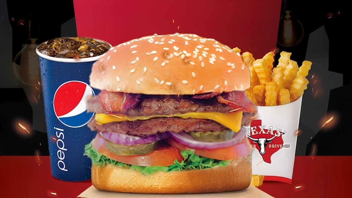 Double Texas Bacon Cheeseburger Combo