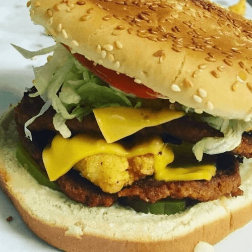 Hot Sausage with Shrimp Burger Combo