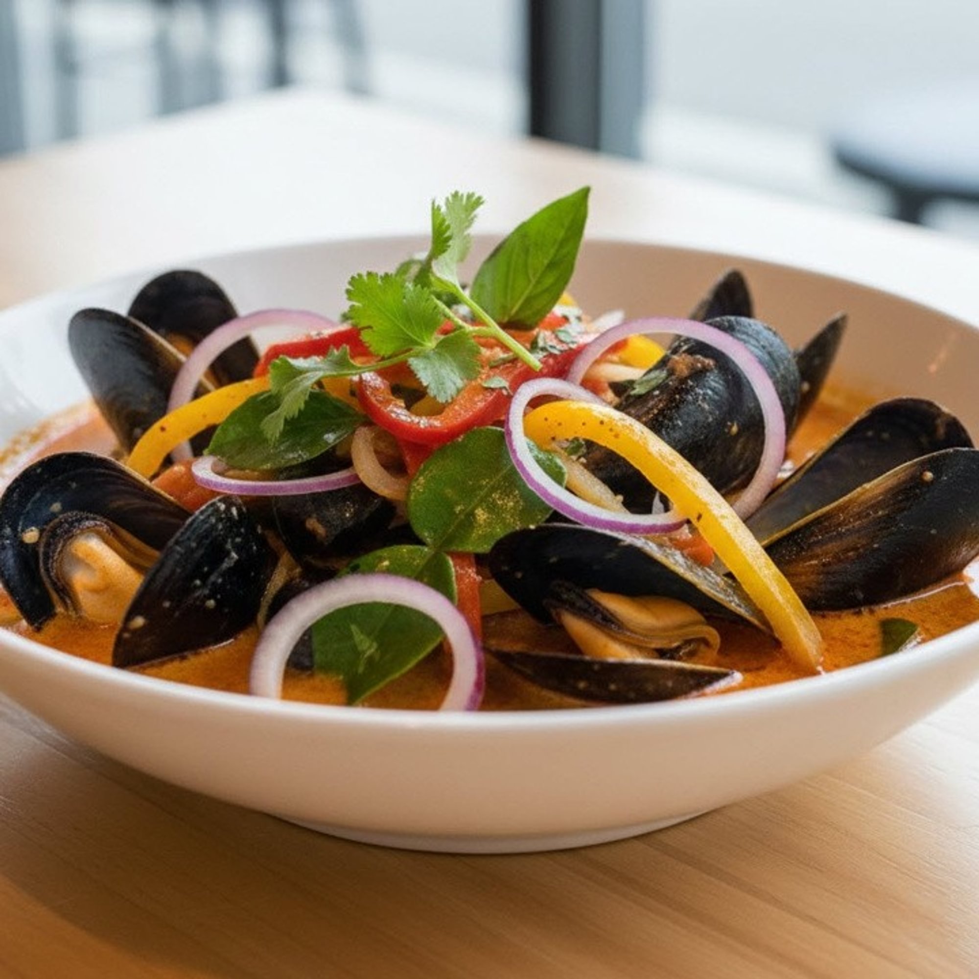 Thai Curry Mussels