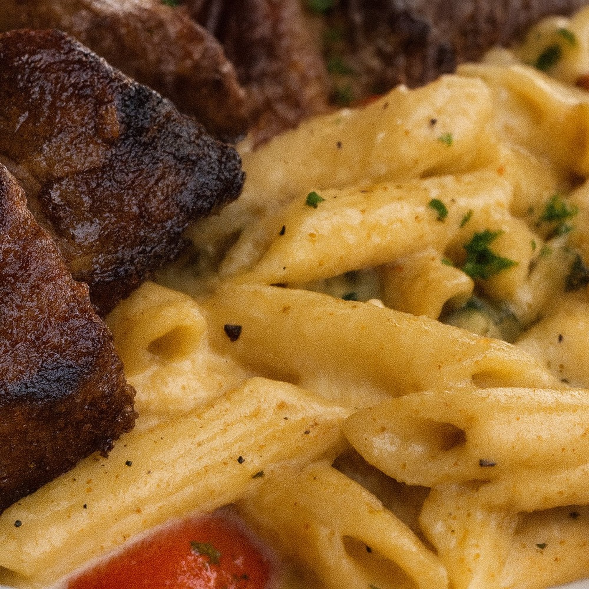 Steak Tahini Pasta